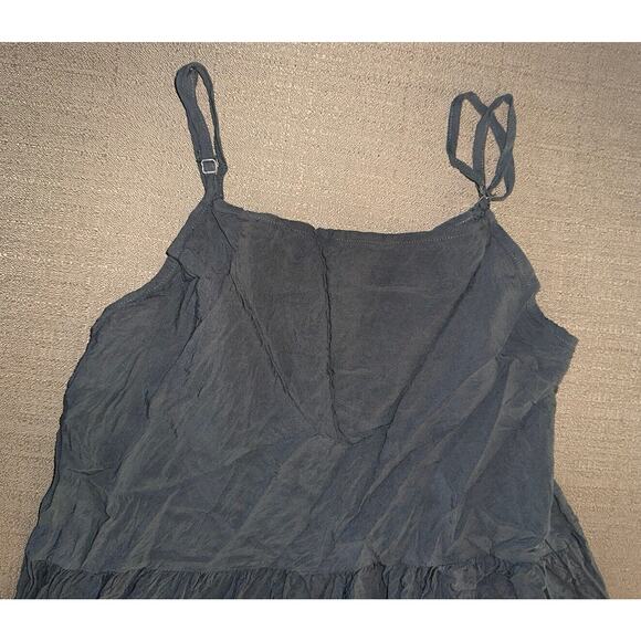 Intimately Free People Dress Women's Size XS Grey Flowy Black Crochet Trim EUC - Picture 4 of 9